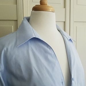 Jones ny non iron blue button down 14w
